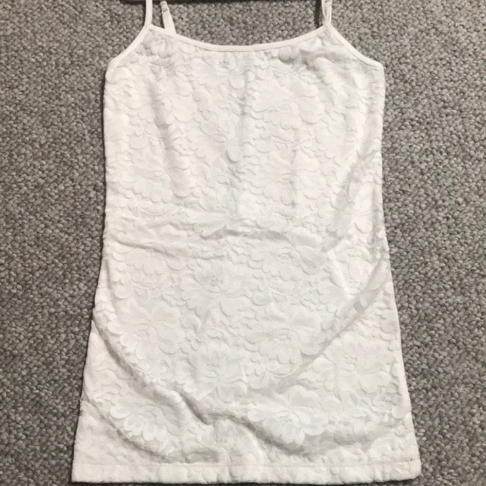 Beautiful white lace cami